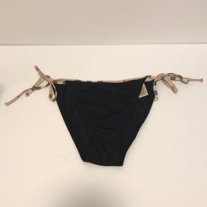 *SOLD*Burberry Black Bikini Bottom Sz L